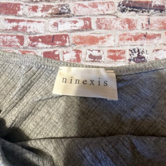 Grey One Shoulder Ribbed Draped Top - Picture 11 of 14